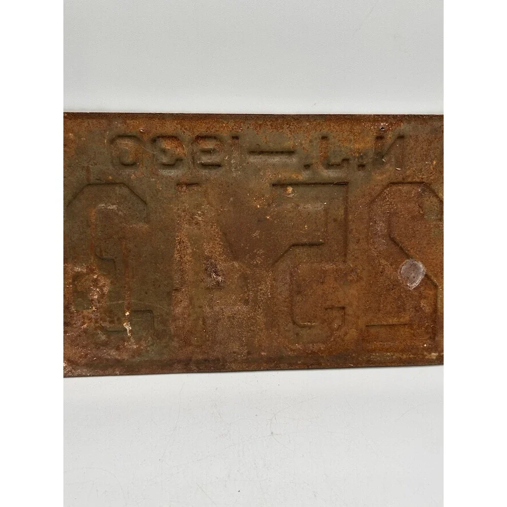 Vintage 1930 NJ License Plate‎ Automobile License Plate # C25432